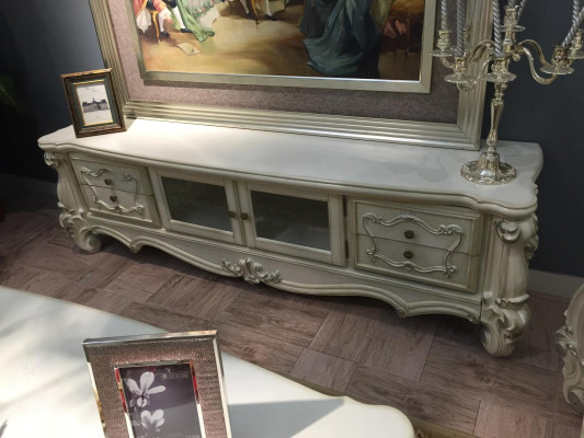 Sideboard TV Lowboard RTV Schrank Tisch Wohnzimmer Holz Klassisch Barock Neu