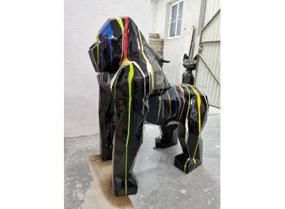 Figuren Statuen Dekoration Deko Gorilla Garten Neu Designet Figur Moderne Statue