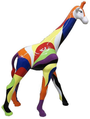 Abstrakte Design Statue Bunte Skulptur Figuren Statuen Handbemalt Dekoration