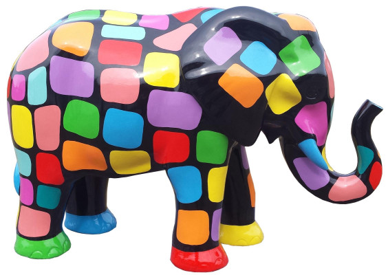 Designer Figur Statue Moderne Figuren Dekoration Elefant Deko Garten Skulpturen