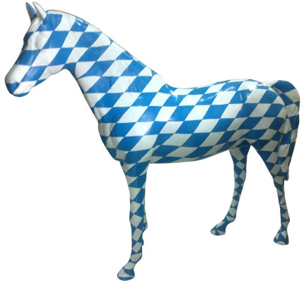  Pferd Bayern Wappen Dekoration Figuren Abstrakt Statuen Skulptur Pferd