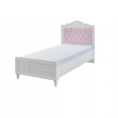 Chesterfield Kinderbett Bett Kinderzimmer Kinderzimmermöbel Rosa Holz
