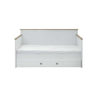 Kinderlaufstall Kinderbettchen Garnitur Bettchen Weiß Holz Set 3tlg