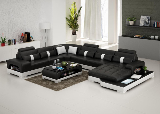 Couch Garnitur Polster Big xxl Sofas Couchen Sofa Wohnlandschaft U Form Ecksofa