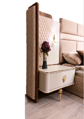 Schlafzimmer Garnitur Luxus Design Bett 2xNachttische Modern Einrichtung