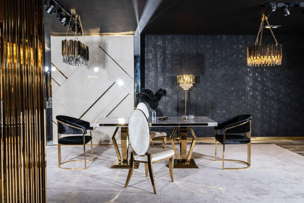 Luxus Tische Esszimmer Tisch Esszimmer Moderner Edelstahl Weiß