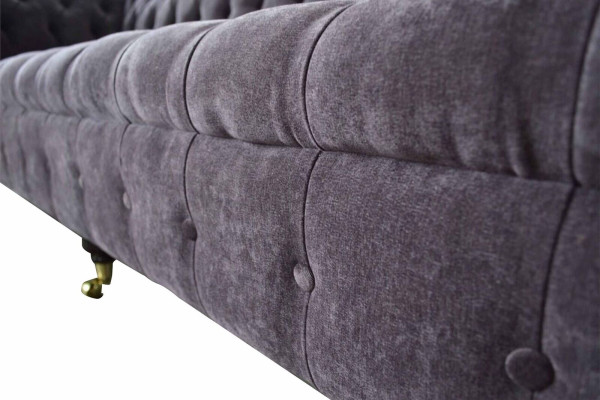 Sofa 4 Sitzer Couch Polster Design Textil Wohnzimmer Design Möbel Neu