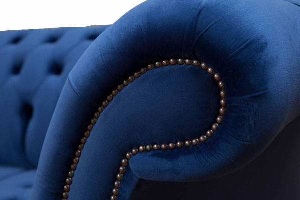 Chesterfield Big Sofa Couch Textil Samt Polster Sofas 4 Sitzer Couchen