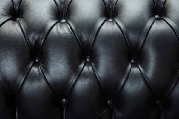 Dreisitzer Luxus Sofa 3 Sitzer Sofas Sitzer Leder Schwarz Chesterfield