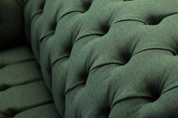 Grüner Sessel Sofa Couch Polster Luxus Klassische Textil Couchen Neu