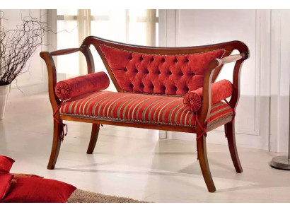 Klassische Sitzbank Design Wohnzimmer Sitzhocker Sitzmöbel 128x51x84
