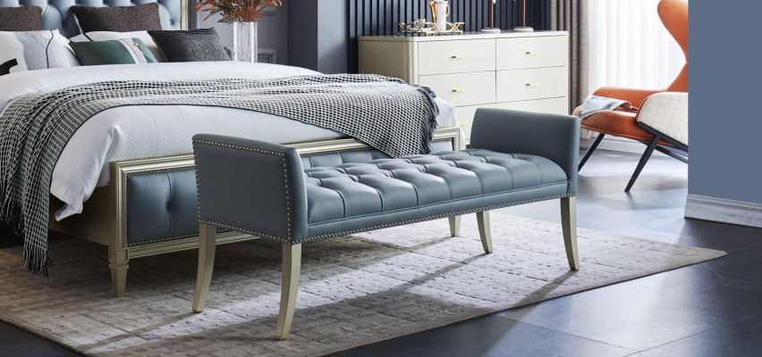 Ein hochwertiges Designer-Bett im Chesterfield-Stil für Ihr Schlafzimmer 