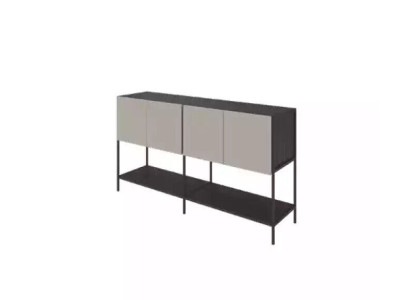 Büro Bücherregal Holz Arbeitszimmer Regal Möbel Grau Holz Metall