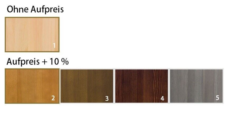 Bett 200x200cm Vollholz-Bett Massivholz Bettgestell Doppelbett