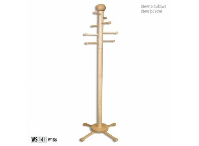 Kleiderständer Garderobenständer Holz Kleiderstange Design Garderobe mit 8 Haken