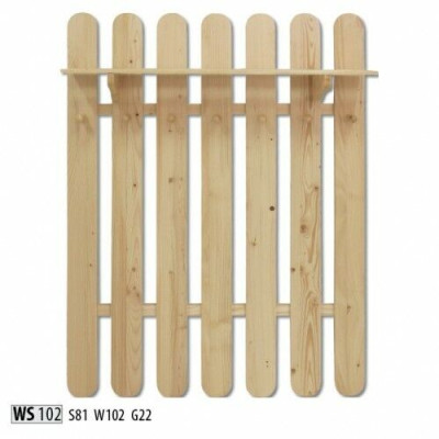 Kleiderschrank Wandgarderobe aus massivem Kiefernholz Kleiderschrank mit 7 Haken