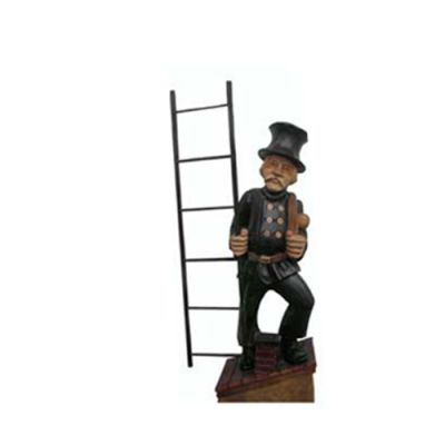 Skulptur Schornsteinfeger Skulptur Statuen Figuren Aussteller Deko Dekoration