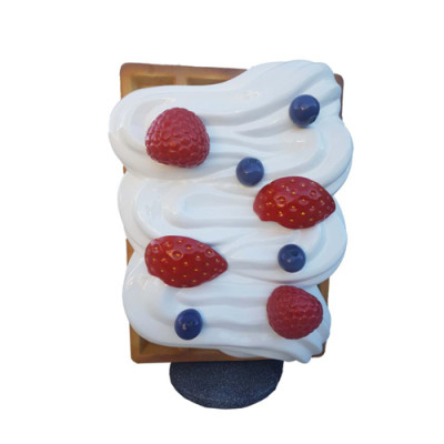 Figur Waffel Aufsteller Gastronomie Skulptur Statuen Figuren Dekoration 120cm