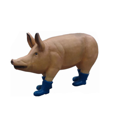 Dekoration Garten Figur Statue Figuren Statuen Deko Neu Skulpturen Schwein 100cm