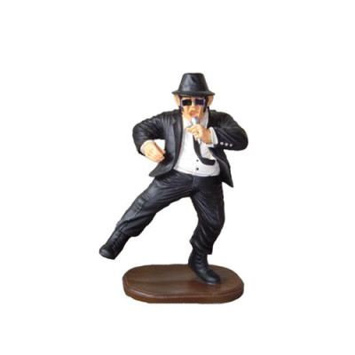 Deko Figur Statue Skulptur 90 cm Figuren Statuen Skulpturen Dance Black Men P121