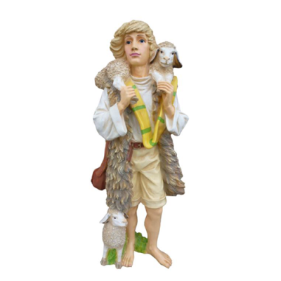 Deko Figur Statue Skulptur 80 cm Figuren Statuen Skulpturen Garten Hirte P96