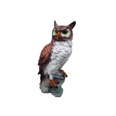 Eule Vogel Figur Statue Garten Dekoration Skulptur Deko Skulpturen