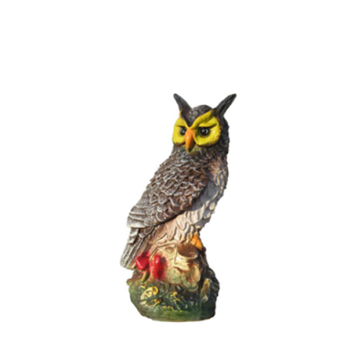 Eule Vogel Figur Statue Garten Dekoration Skulptur Deko Skulpturen