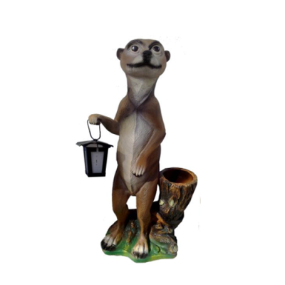 Erdmännchen Figur Statue Garten Dekoration Skulptur Deko Skulpturen
