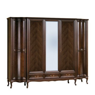 Klassische Schränke Schrank Schrankwand 5 Türen Holz Neu Italienische Möbel