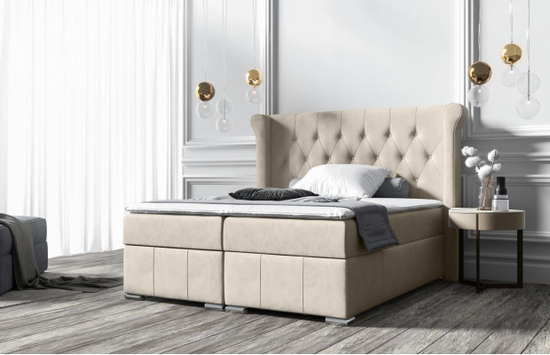 Chesterfield Bett + Bettkasten Boxspring Betten Schlafzimmer Hotel Alle Größen !