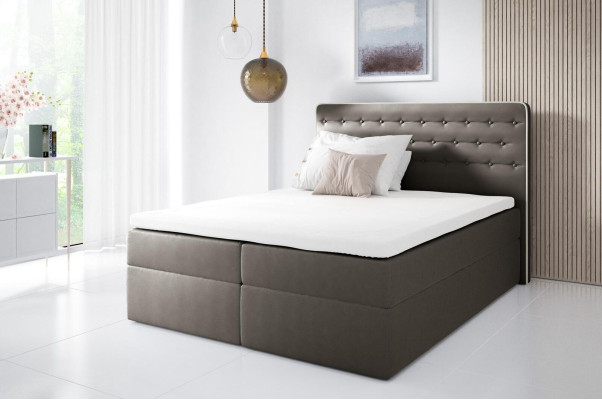Bett mit Bettkasten Boxspringbett Zeitgenössisch Doppel Hotel 160cm Schlafzimmer