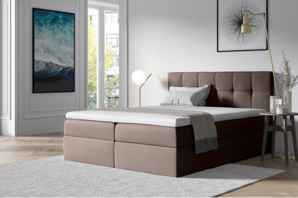 Stoff Boxspringbett Textil Design Doppel Hotel Schlafzimmer Modern Bett Betten