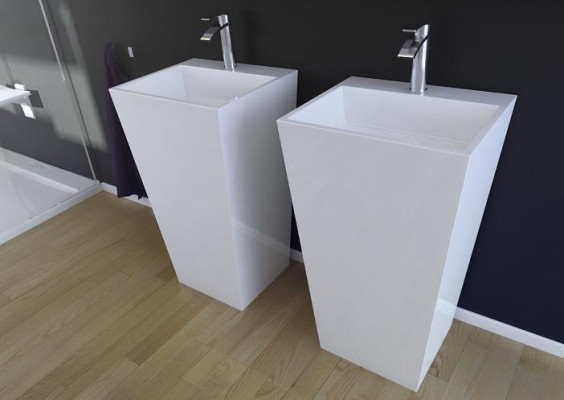 Modernes Becken Waschbecken Acryl Stand Bad Freistehender Waschtisch