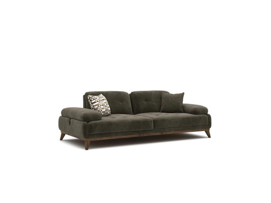Grau Sofa Zweisitzer Polstermöbel Einrichtung Luxus Wohnzimmer Polster Stoff