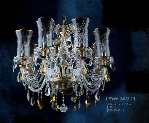 Bohemia Kristall Lampe Leuchte Lampe Deckenlampe Kronleuchter