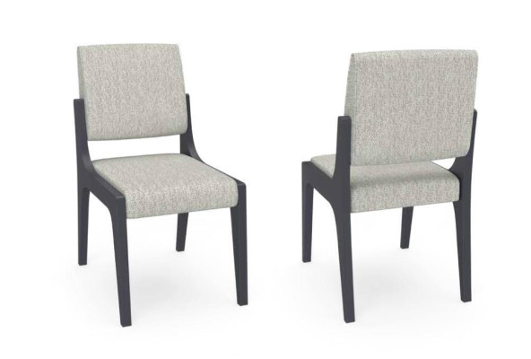 Grau Stuhl Esszimmer Luxus Möbel Design Elegantes Stühle Modern Holz Neu 
