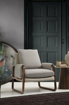 Sofagarnitur 431 Sitzer Sessel Modern Stoff Grau Set Wohnzimmer Gruppe