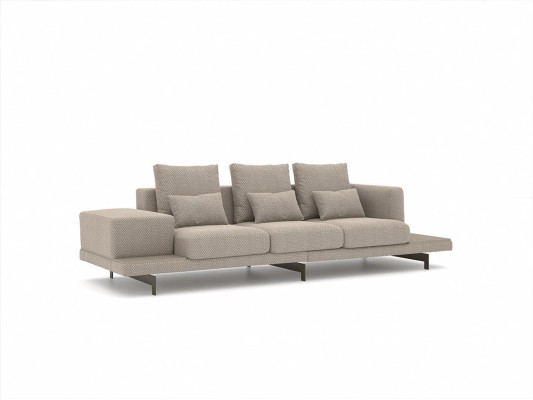 Polstermöbel Komplett 2x Sofa Dreisitzer Couch Wohnzimmer Sessel Polster Stoff