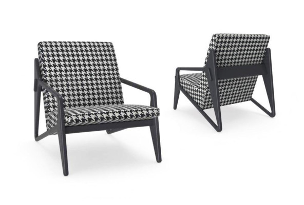 Luxus Sessel Wohnzimmer Textil Sessel Modern Design Polsterung Neu