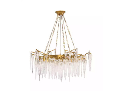 Deckenlampe Wohnzimmer Deckenleuchte Kristallleuchte Lampe Leuchte Stil gold