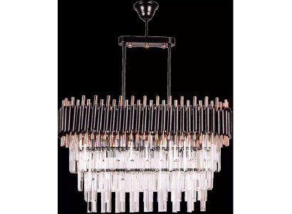 Kronleuchter Deckenleuchter Luxus Grau Deckenlampe Lüster Kristall