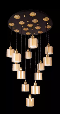 Kronleuchter Wohnzimmer Deckenleuchter Deckenlampe Lüster Modern Gold