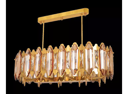 Deckenlampe Kronleuchter Deckenleuchter Lampe Gold Lüster Kristall