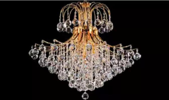 Luxus Kronleuchter Deckenlampe Deckenleuchter Goldene Königliche Lüstern