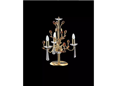 Goldene Kristall Tischlampe Luxus Leuchten Lampen Lichtkronenleuchter