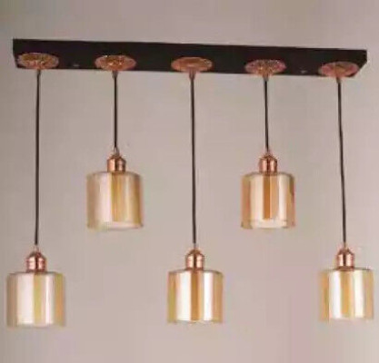 Goldene Runde Kronleuchter Deckenleuchter Deckenlampe Lüster Leuchte