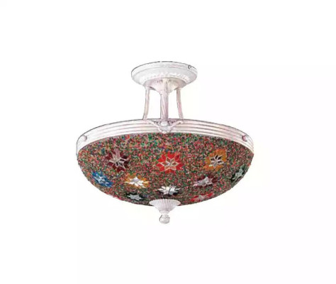 Lüster Deckenleuchter Kronleuchter Deckenlampe Lampen Glas Mehrfarbig