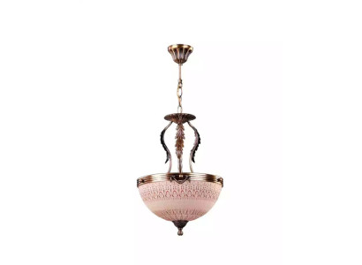 Deckenlampe Lüster Gold Deckenleuchter Lampe Kronleuchter Glas Braun