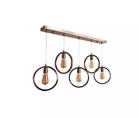 Pendelleuchte Schwarz schick Deckenlampe 70x90cm Wohnzimmer Leuchte