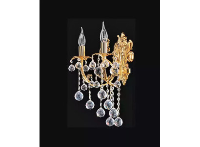 Wandlampe Wandleuchten Wandleuchte Lüster Wand Lampen Kristall Gold